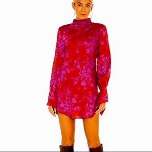 free people aries mini backless dress romantic NWT